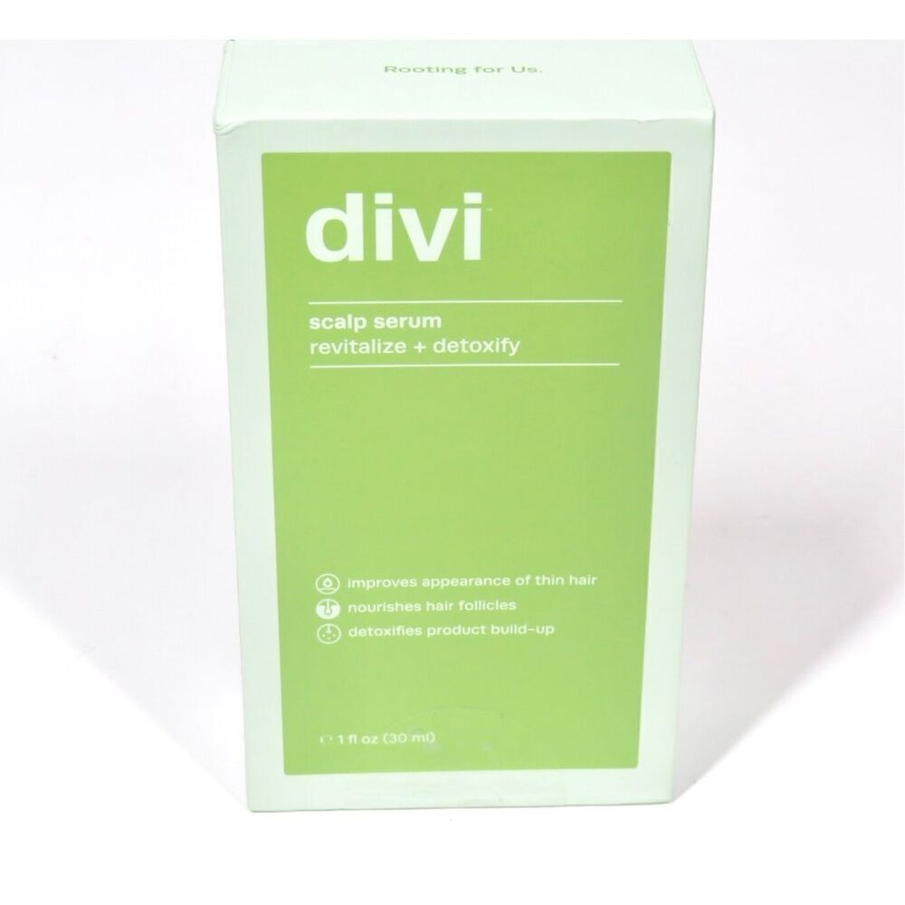 Divi Scalp Serum Revitalize + Detoxify For Thinning Hair NIB